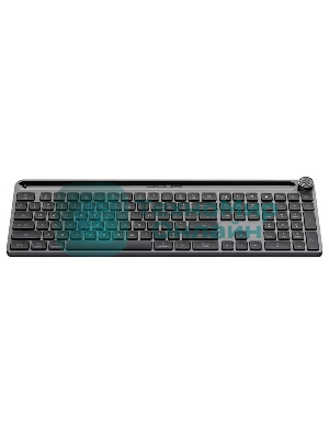 Клавиатура JLab Epic Keyboard гибридная, USB Type-A, Bluetooth, радиоканал, серый