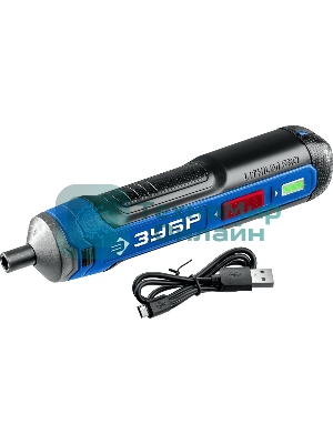 Отвертка аккумуляторная ЗУБР Профессионал PSD-4 4 Vmax, в коробке