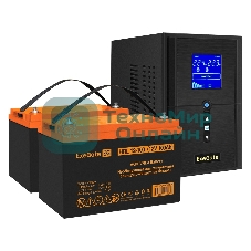 Комплект Источник бесперебойного питания EX295988RUS + батарея 100Aч EX285656RUS 2шт (инвертор, синус, для котла) ExeGate SineTower SZ-1500.LCD.AVR.2SH.1C13.USB 1500VA/1200W, чистый синусоида, LCD дисплей, AVR, 2хSchuko+1хC13, USB, линейно-интерактивный, Black + батарея ExeGate HRL 12-100 (12В, 100А·ч) 2шт