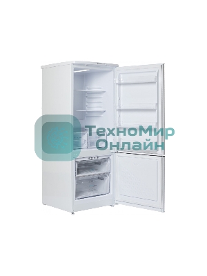 Холодильник Бирюса 551 белый двухкамерный 180/60л морозилка снизу, автоматическое оттаивание