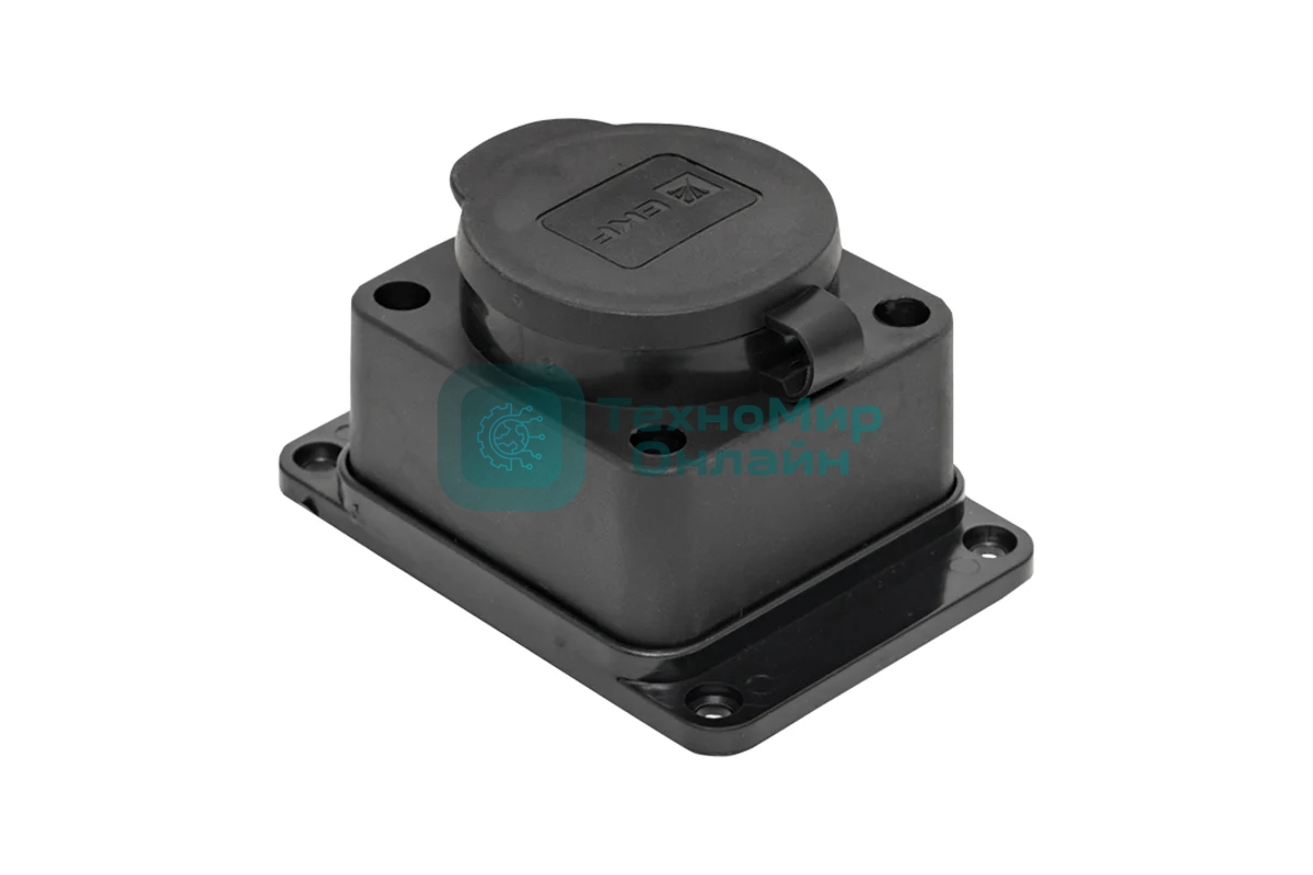 Розетка настенная с защитной крышкой каучуковая 230В 2P+PE 16A IP44 EKF PROxima