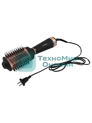 Фен-щетка Hyundai H-HB0115 черный, 1200 Вт, ионизация