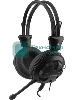 Гарнитура A4Tech HS-28 чёрный, проводная