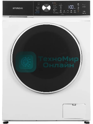 Стиральная машина Hyundai WFD8216 белый, загрузка фронтальная 8/5 кг (с сушкой), 1200 об/мин, класс: A+++