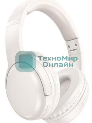 Беспроводные/проводные наушники Borofone BO25 Milky белый, накладные, Bluetooth + проводной, складная конструкция, микрофон, до 30 ч