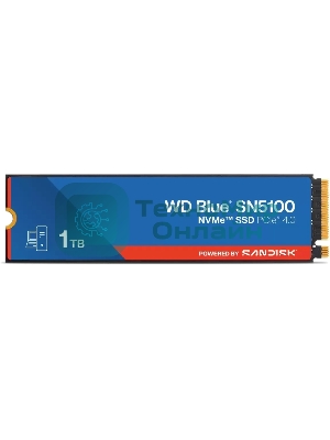 Накопитель SSD WD 1TB M.2 2280 NVMe PCIE 4.0 x4 7100/6700 BLUE SN5100