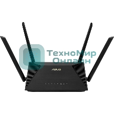 Роутер ASUS RT-AX53U 802.11b/g/n/ac/ax, до 574 + 1201 Mbps, 2,4 + 5 гГц, 4 антенны, USB
