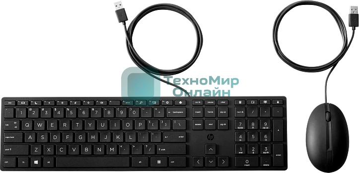 Комплект клавиатура+мышь HP 320MK проводной, USB, чёрный