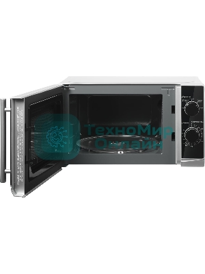 Микроволновая печь home HMM207ES черный/серебристый, 20 л, 700 Вт, переключатели - поворотный механизм