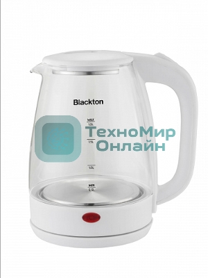 Электрочайник Blackton Bt KT100G белый, 1.7 л, 1500 Вт, скрытый нагревательный элемент