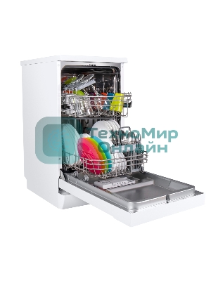 Посудомоечная машина Maunfeld MWF08S, белый, 44.8 см, 9 компл., 49 дБ, класс A+
