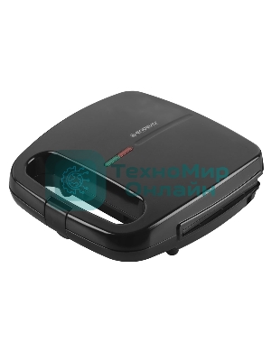 Вафельница Endever Skyline WM-22 черный, 850 Вт, на 2 вафли, автом. терморегулятор, размеры 22,6x22,4 см