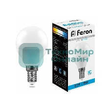 Лампа светодиодная Feron LB-550 9W 230V E14 6400K G45