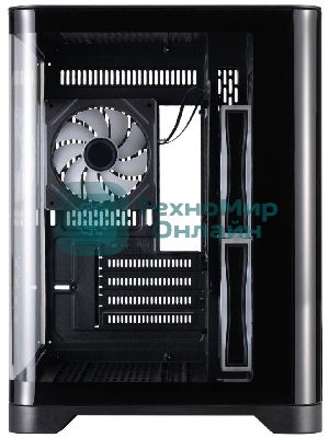Компьютерный корпус 1STPLAYER UVIEW UV5 ARGB черный mATX 3x120мм ARGB fans UV5-BK-2FC7R-1FC7
