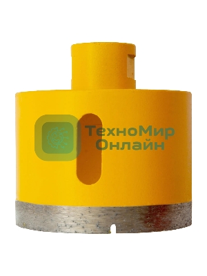 Сверло алмазное по керамограниту Denzel 75мм мокрое резание, М14