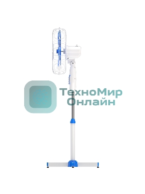 Вентилятор напольный Maxvi FS1645 white-blue