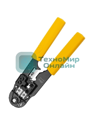 Обжимные клещи Deli DL381008 RJ45 Размер: 205мм. Спецификация обжима: 8P. Холоднокатаный стальной лист с черной отделкой, ручка из ПВХ. Лезвие SK5. Инструмент для зачистки проводов, кусачки и обжимной инструмент 3-в-1.
