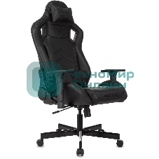 Кресло Knight Gladiator черный, экокожа, 120 кг, механизм качания