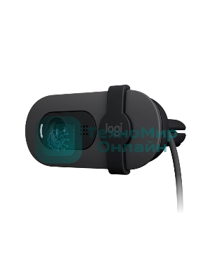 Веб-камера Logitech Webcam Brio 100, 1920x1080, GRAPHITE, защитная шторка