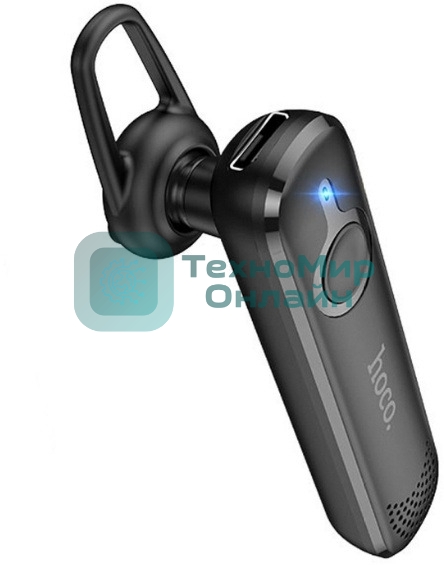 Моно-гарнитура Hoco E63 черный, внутриканальный (моно), Bluetooth 5.0, заушное крепление, до 10 ч