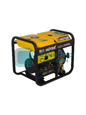Электрогенератор дизельный Huter LDG 5000L, 3.3 кВт, 82 дБ, 68.7 кг