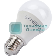 Лампа светодиодная A60 груша 15Вт 230В 4000К E27 GENERICA