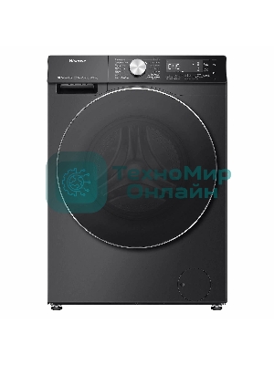 Стирально-сушильная машина Hisense WD5S1045BB черный, загрузка фронтальная 10,5 кг, 1400 об/мин., класс: А
