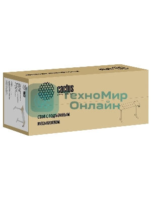 Стол компьютерный Cactus CS-EDL-WWD столешница МДФ дуб молочный каркас белый