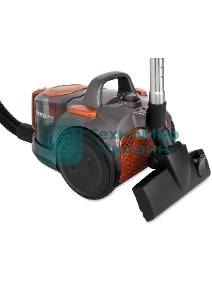 Пылесос Hyundai HYV-C5450 черный/оранжевый, 380/2200 Вт, уборка сухая, пылесборник контейнер 2.5 л