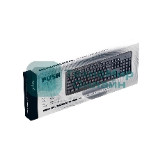 Клавиатура проводная Perfeo PUSH Multimedia, USB, черная