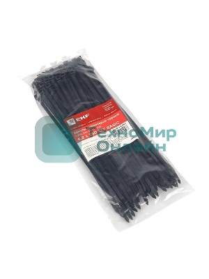 Хомут кабельный 4.8х250 нейл. черный (уп. 100 шт) EKF plc-cb-4.8x250
