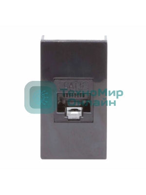 Розетка DKC RJ-45 кат. 6, Viva,1 мод., черный