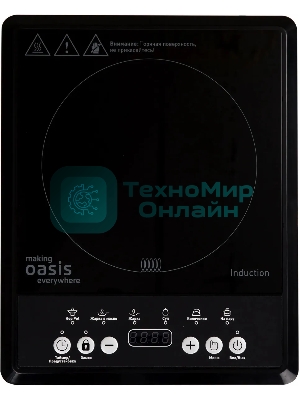 Плита настольная индукционная Oasis PI-B12SK черный закаленное стекло (РI-B12SK)