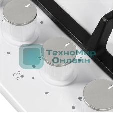 Газовая варочная панель Maunfeld EGHE.64.43CW/G, 4 конфорки, эмалированная сталь, белый