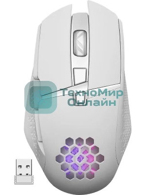 Мышь беспроводная Defender Glory GM-514 белый, 3200 dpi, радиоканал, USB, кнопки - 7