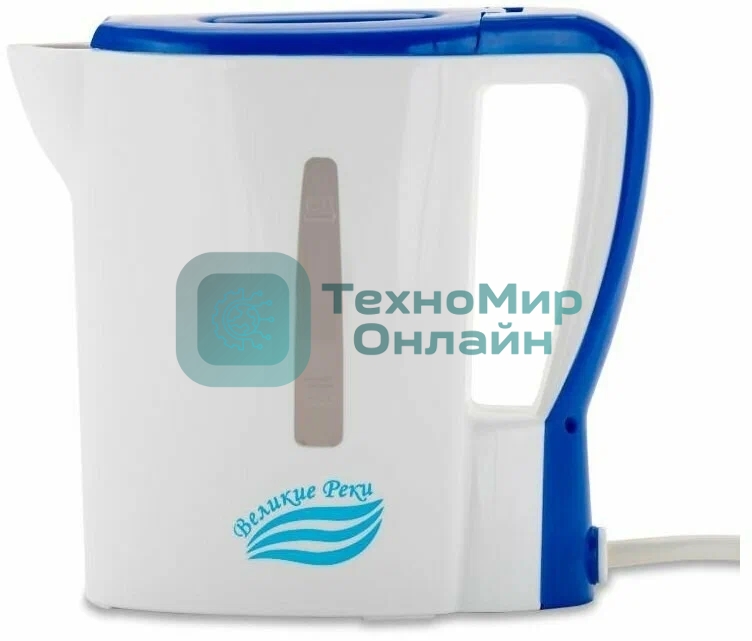 Чайник электрический Великие Реки Мая-1 бело-синий