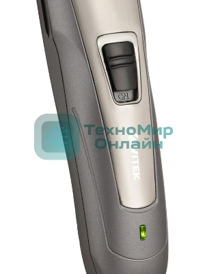 Машинка для стрижки волос Vitek VT-2572 GR Питание сеть/аккумулятор. Время автономной работы 45 мин. Время зарядки 8 ч. Индикация уровня зарядки батареи. Максимальная длина стрижки 30 мм. Материал лезвий высококачественная сталь. Минимальная длина стрижки 1 мм. Способ регулировки длины регулятором и сменой насадок. Функция филировки. 2 насадки. Число установок длины 11. Подставка для зарядки. Низкий уровень вибрации и шума.