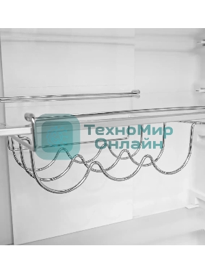 Холодильник LEX LCD450BmID синий металлик трехкамерный 288/129л морозилка снизу, No Frost, Side-by-Side