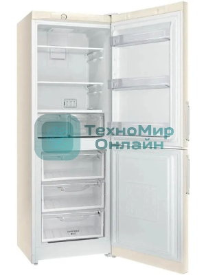 Холодильник Stinol STN 185 E бежевый двухкамерный 223/75л морозилка снизу, No Frost