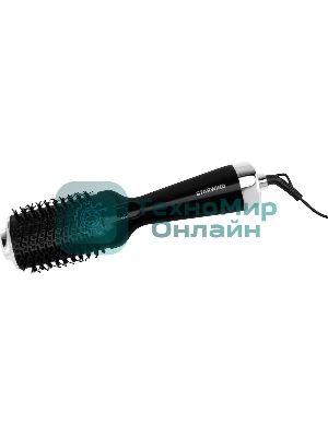 Фен-щётка Starwind SHB 7760 черный/серебристый, 1200 Вт, ионизация
