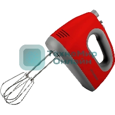Миксер ручной Hyundai HYM-H4511 500 Вт, красный/серый