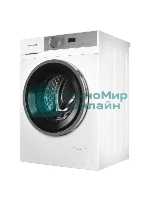 Стирально-сушильная машина Kuppersberg WDM 470 W, High-Tech, отдельностоящая, глубина 52.5 см, загрузка 8 кг, загрузка при сушке 6 кг, 14 программ, 1400 об/мин, инверторный BLDC двигатель, сенсорное/поворотное управление, пар, самодиагностика, дозагрузка белья, отложенный старт, контроль пенообразования, белый/серебристый