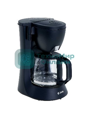 Кофеварка капельная Delta DL-8153 черный, исп. кофе - молотый, 0,6 л, 600 Вт