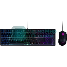 Комплект клавиатура+мышь Cooler Master MS110 проводной, USB, 3200 DPI, чёрный