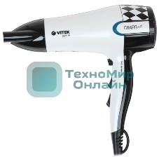 Фен Vitek VT-2299 W белый, 2200 Вт, ионизация