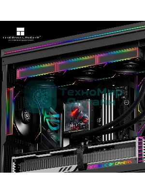 Система водяного охлаждения Thermalright Peerless Vision 360 Soc-AM5/AM4/1200/1700/1851 черный 4-pin 28.1dB Al LCD Ret (P-VISION-360-BL-ARGB)