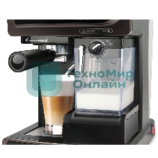 Кофеварка рожковая Vitek VT-1517 (BN) коричневый, исп. кофе - молотый, 1.65 л, 1238 Вт, 15 Бар