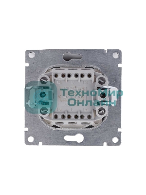 Выключатель 2-кл. СП Афина 10А IP20 механизм графит Universal A0023-Gr