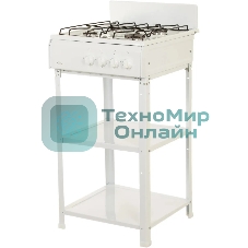 Плита газовая Flama AVG 1407 W белый, конфорок 4 газовых, духовка отсутствует, 50 см x 85 см x 57 см