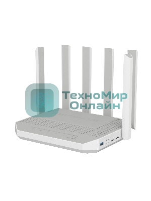 Мультигигабитный интернет-центр Netcraze Hero 5G (NC-4110) с модемом 5G, двумя слотами для SIM-карт, Mesh Wi-Fi 6 AX3000, Smart-коммутатором 1×2.5G и 4×1G, многофункциональными портами USB 3.0 и 2.0